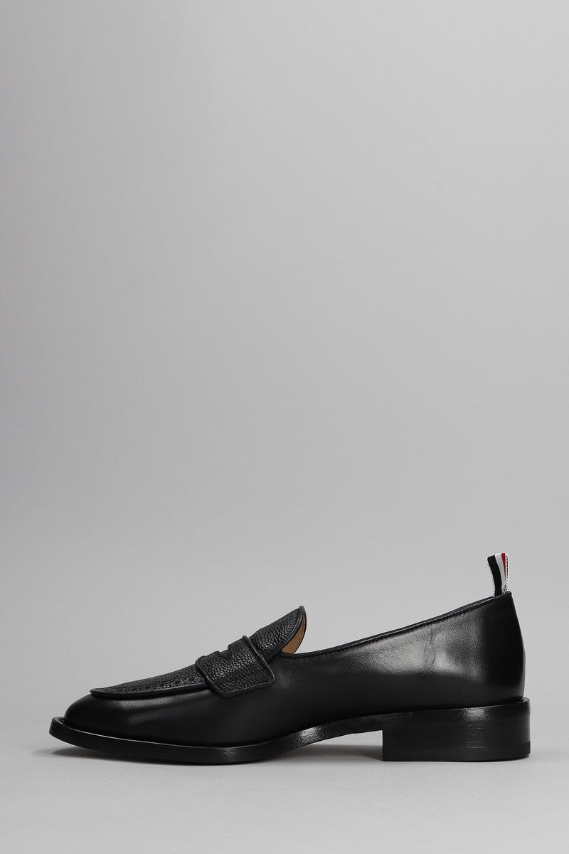 Thom Browne Soft Penny Loafers - Black