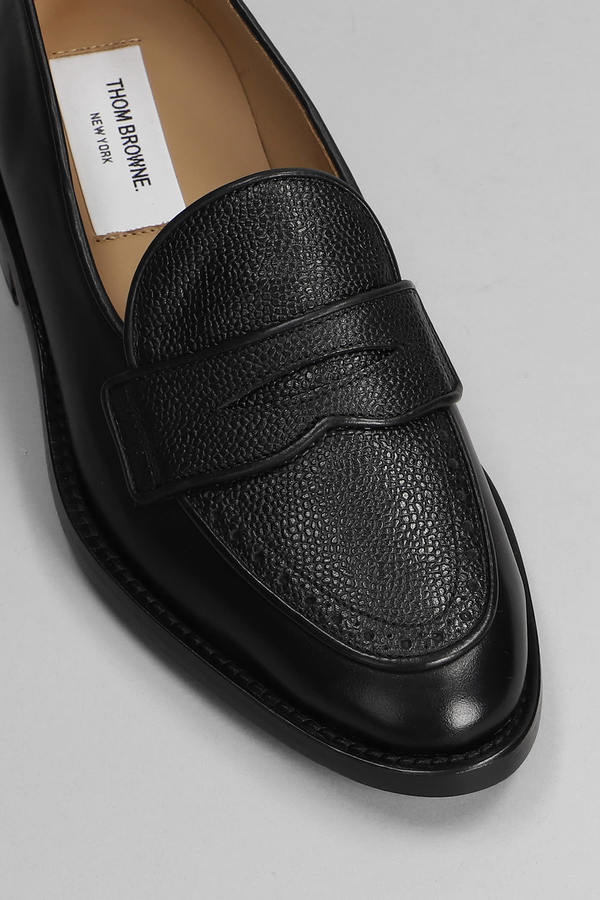 Thom Browne Soft Penny Loafers - Black