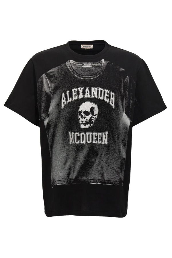 Alexander McQueen Logo Print T-shirt - Black