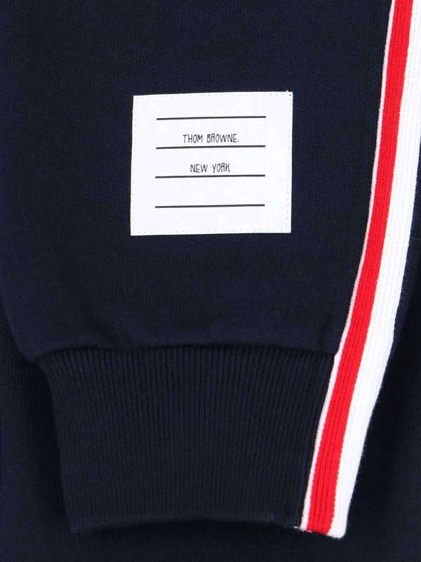Thom Browne Cotton Jersey Trousers - Blue