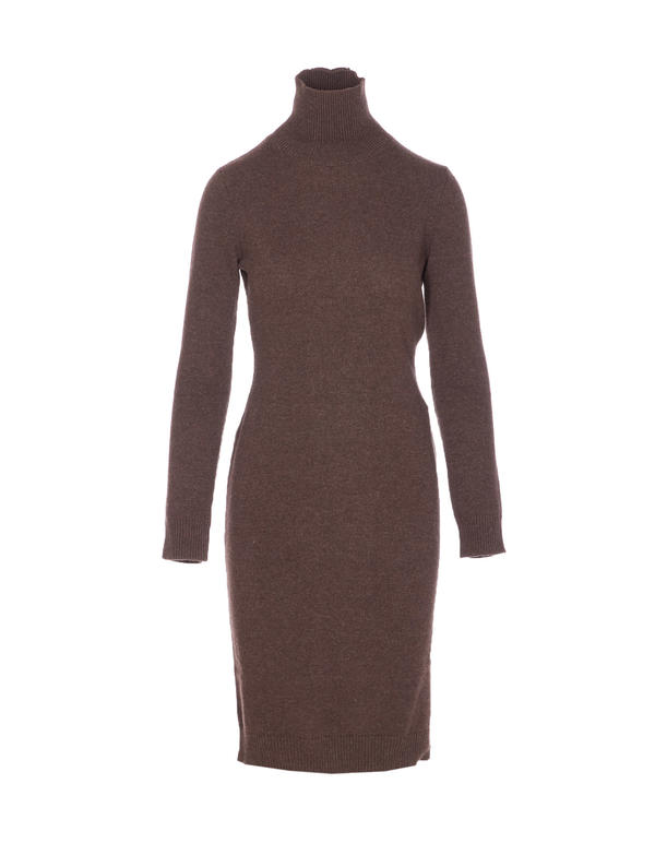 MM6 Maison Margiela Knitted Dress - Dress - Brown