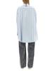 Marni Asymmetrical Striped Shirt - Clear Blue - Thumbnail 3