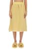 Jil Sander Midi Skirt - Yellow - Thumbnail 1