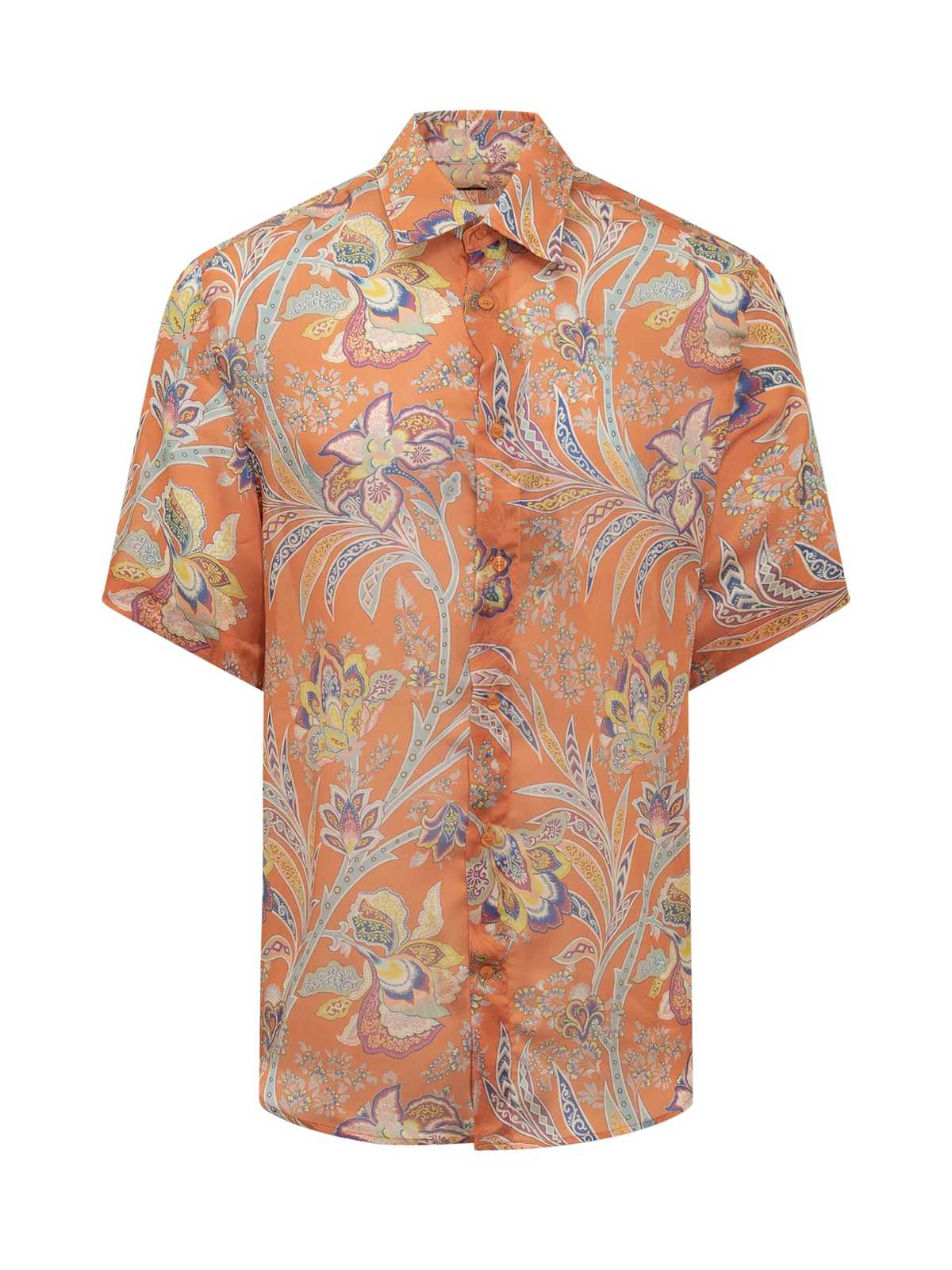 Etro Floral Print Shirt - Arancio - Image 1 of 3