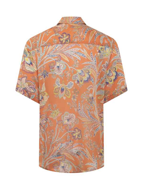 Etro Floral Print Shirt - Arancio