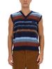 Etro Vest With Stripe Pattern - Blue - Thumbnail 3