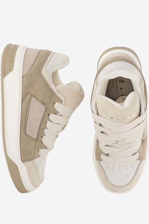 Hogan Sneakers Chamallow Made Of Leather - Beige