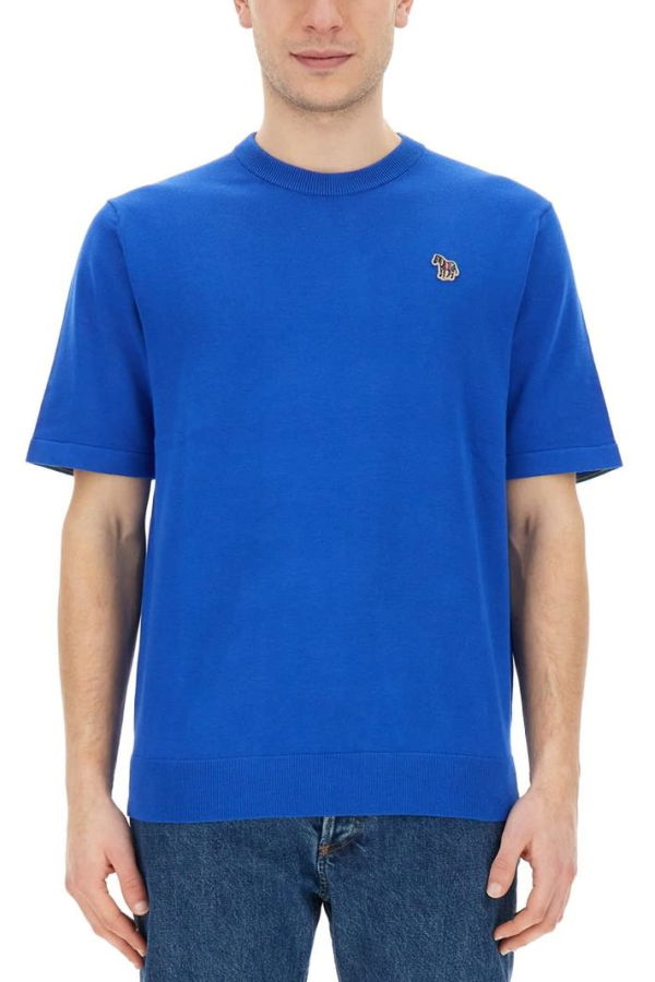 PAUL SMITH PS by Paul Smith Zebra T-shirt - Blue