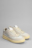 Jil Sander Grey Canvas And Rubber Basket Sneakers - Grey - Thumbnail 2