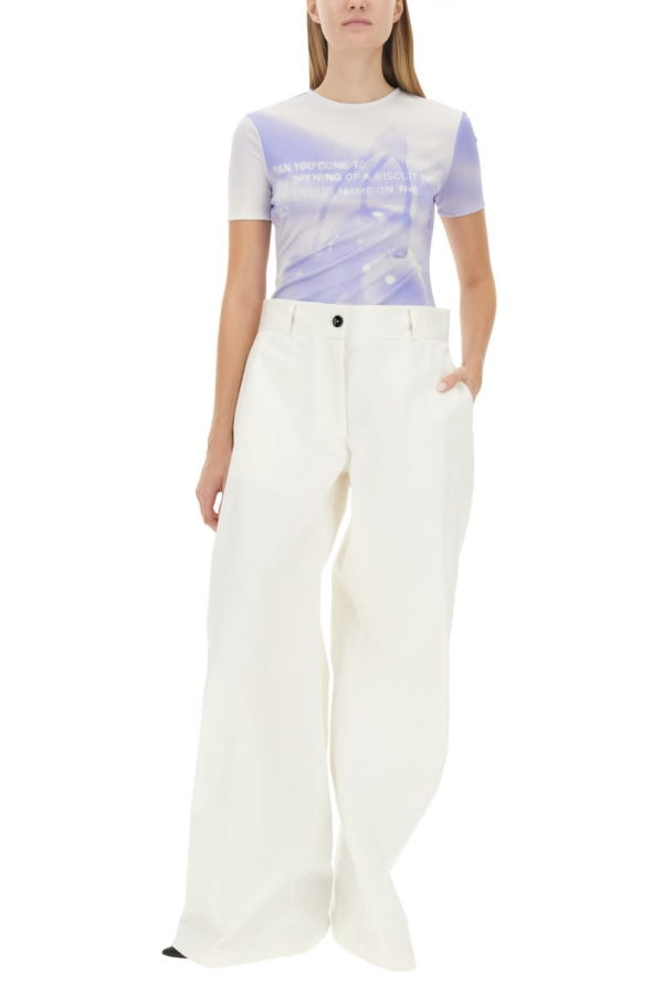 Jil Sander T-shirt With Logo - Azure