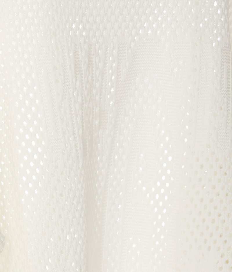 MM6 Maison Margiela Net Long Sweater - White