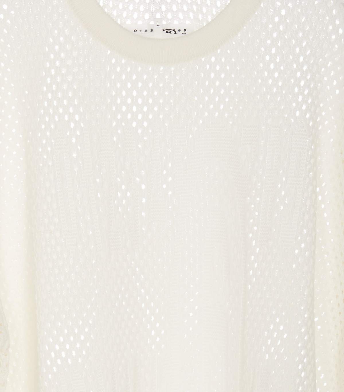 MM6 Maison Margiela Net Long Sweater - White - Image 4 of 4