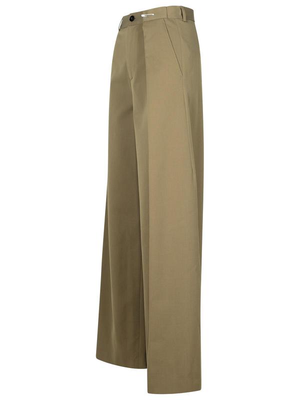 MM6 Maison Margiela Polyester Blend Trousers - Beige
