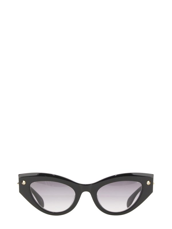 Alexander McQueen Cat-eye Sunglasses Spike Studs Sunglasses - Black