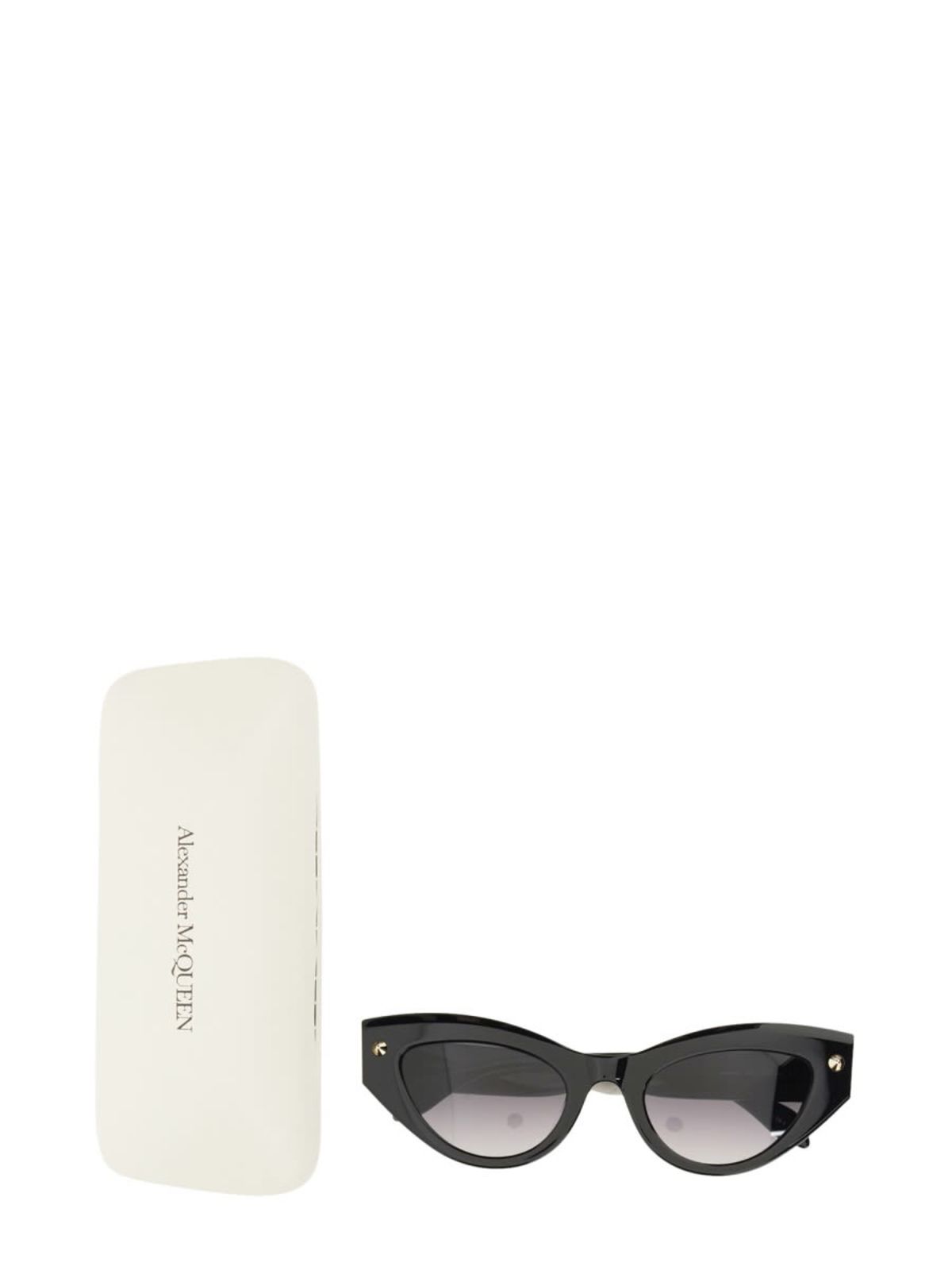 Alexander McQueen Cat-eye Sunglasses Spike Studs Sunglasses - Black - Image 3 of 3