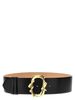 Alexander McQueen Snake Belt - Black - Thumbnail 1