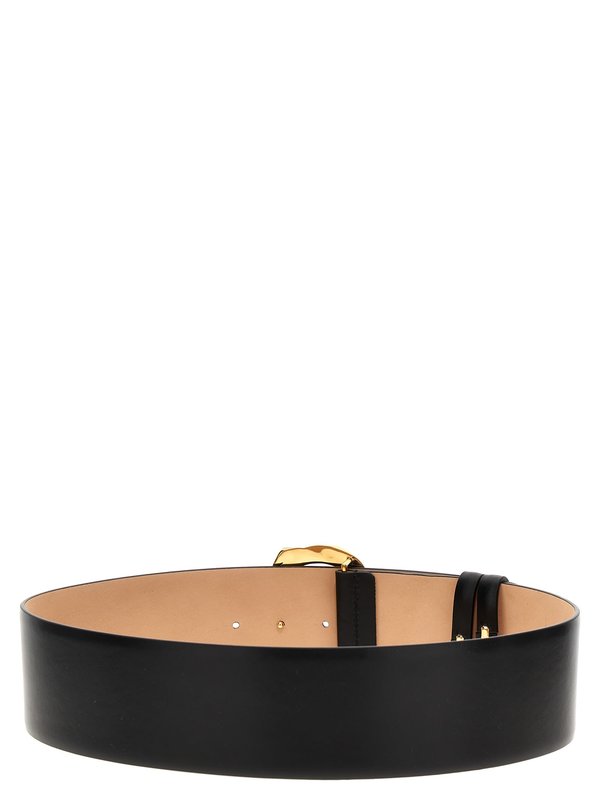 Alexander McQueen Snake Belt - Black