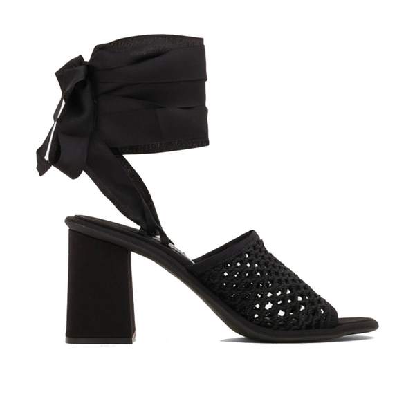 MIU MIU Macrame Sandals - Black