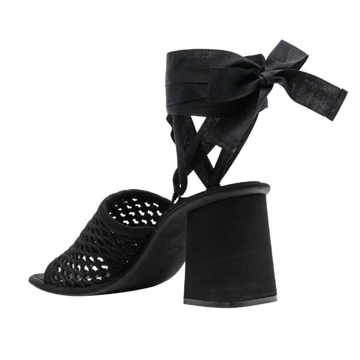 MIU MIU Macrame Sandals - Black - Image 3 of 3