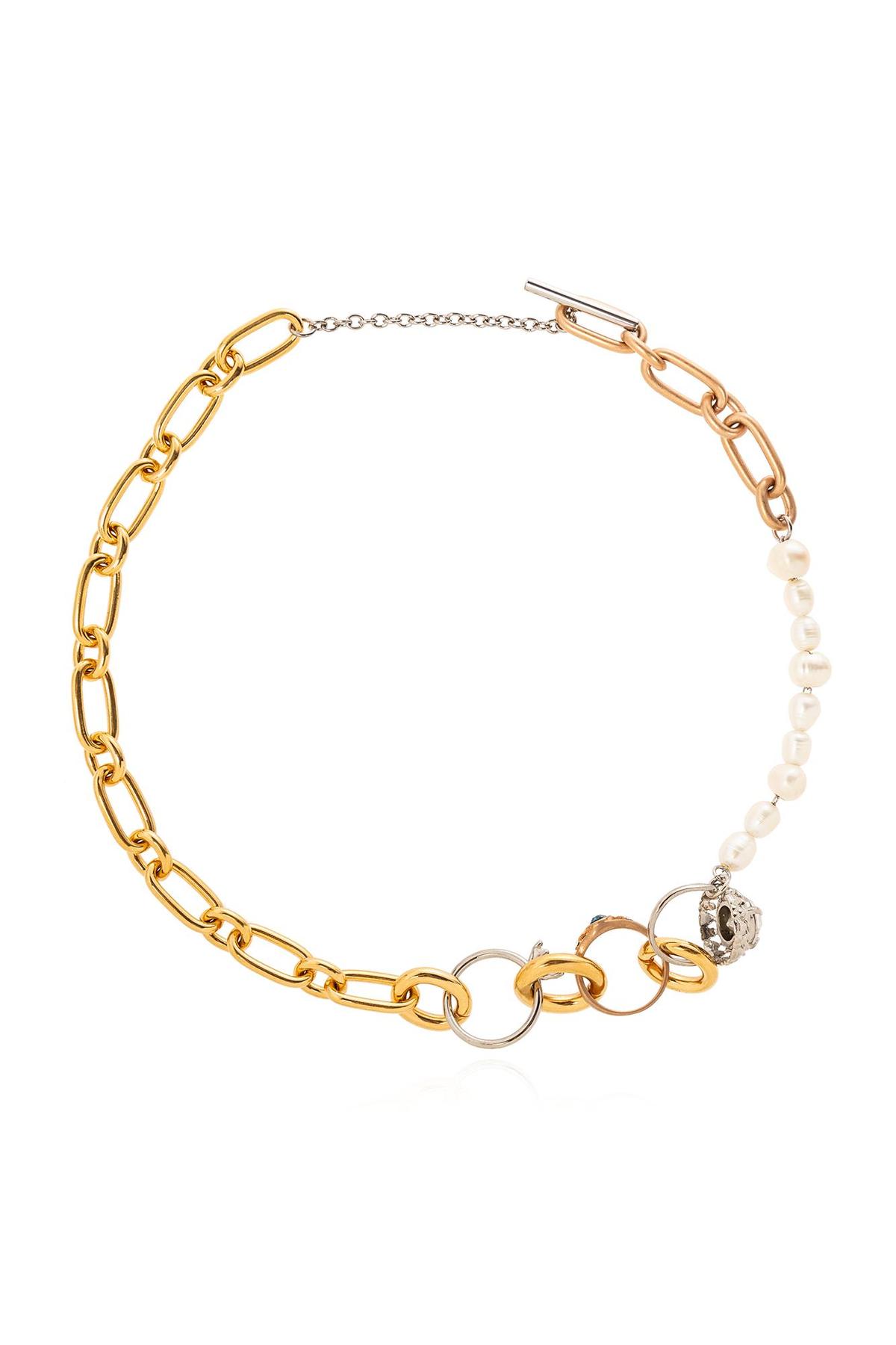Marni Crystal Necklace - Nichel Free Vintage Deep Gold - Image 1 of 3