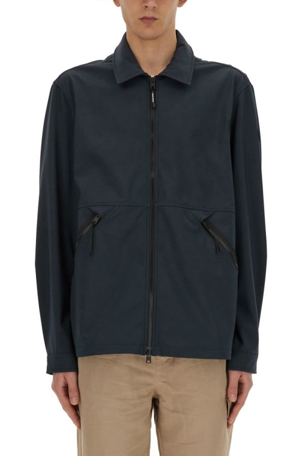 Woolrich Jacket With Logo Jacket - Blue