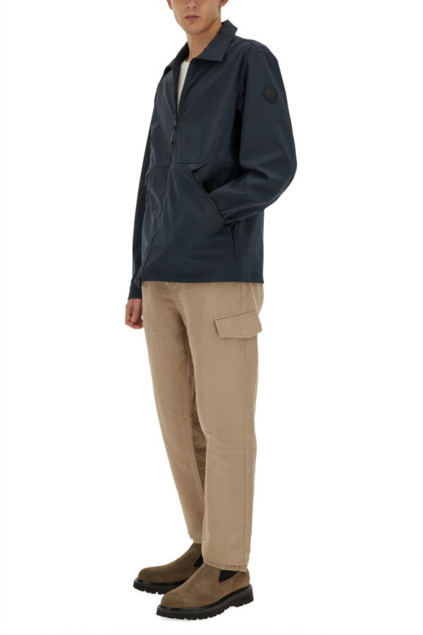 Woolrich Jacket With Logo Jacket - Blue