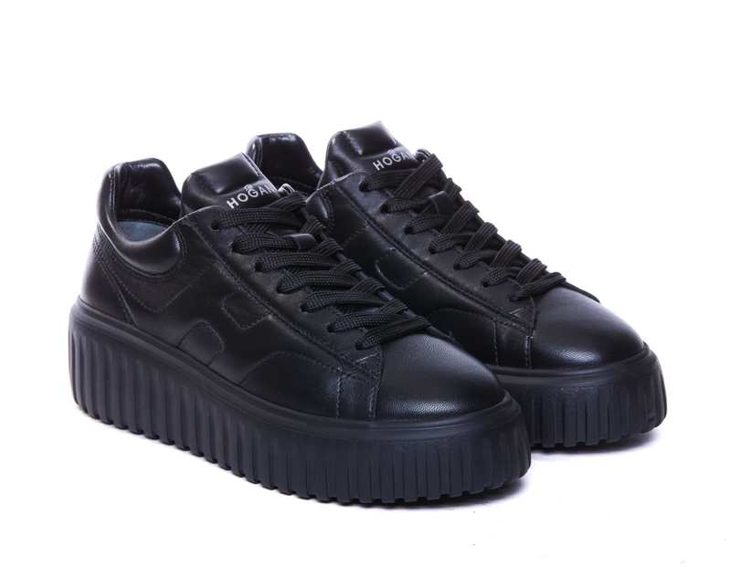Hogan H-stripes Sneakers - Black