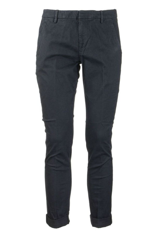 Dondup Gaubert Slim-Fit Gabardine Trousers - Dark Blue