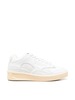 Jil Sander Cow Leather And Fabric Mesh Mid Cut Sneakers - White Ecru - Thumbnail 1
