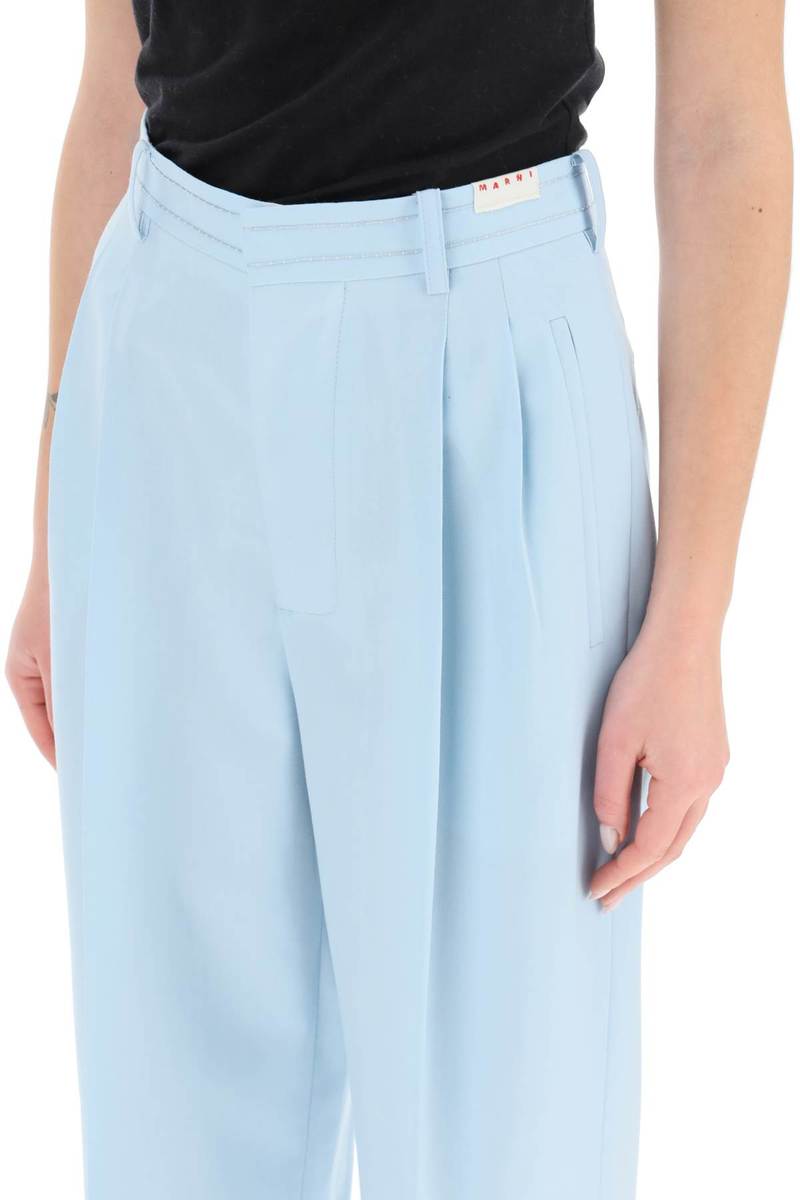 Marni Wide Leg Trousers - Arctic