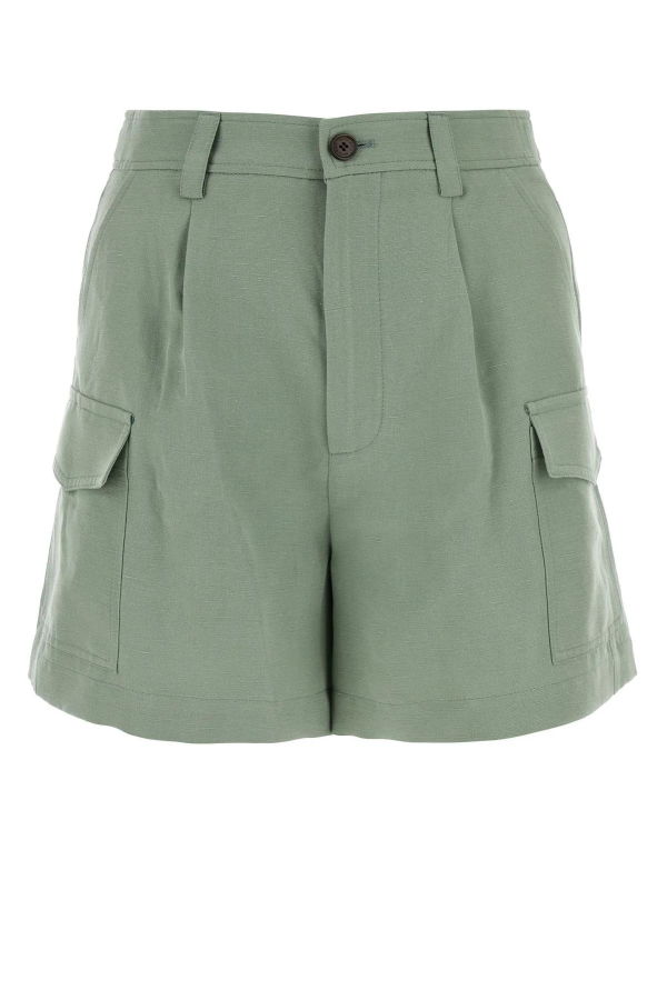 Woolrich Viscose Blend Shorts - Sage