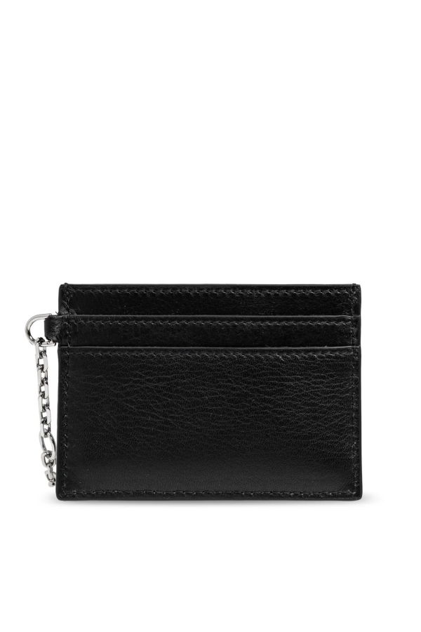 Alexander McQueen Sling Logo Plaque Card Holder - Black