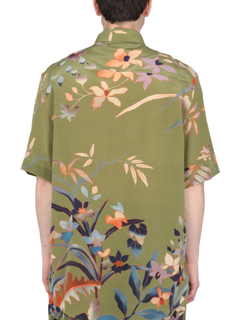 Etro Flower Print Shirt - Green