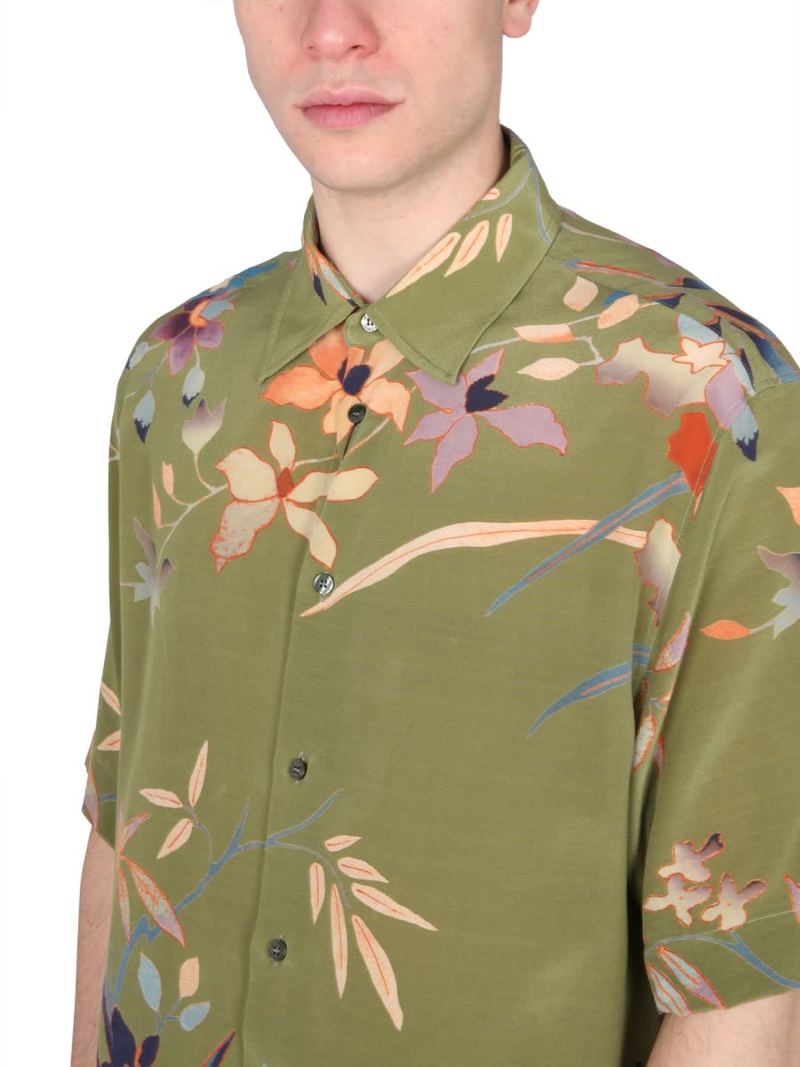 Etro Flower Print Shirt - Green