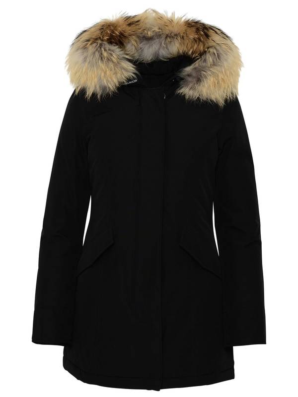 Woolrich Artic Black Cotton Blend Parka - Black