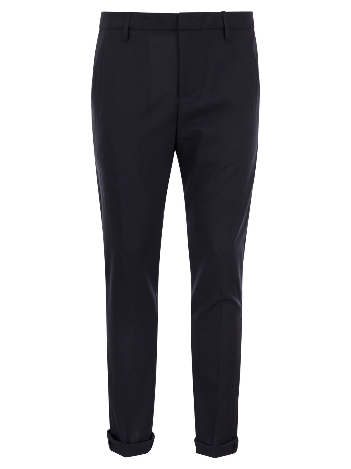 Dondup Gaubert Fresh Wool Trousers - Dark Blue - Image 1 of 4