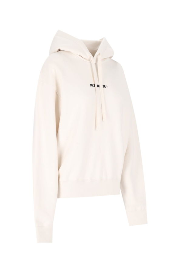 Jil Sander Logo Hoodie - Ivory