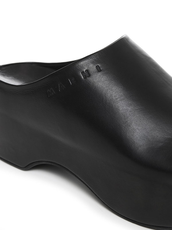 Marni Chunky Clog Sabot - Black