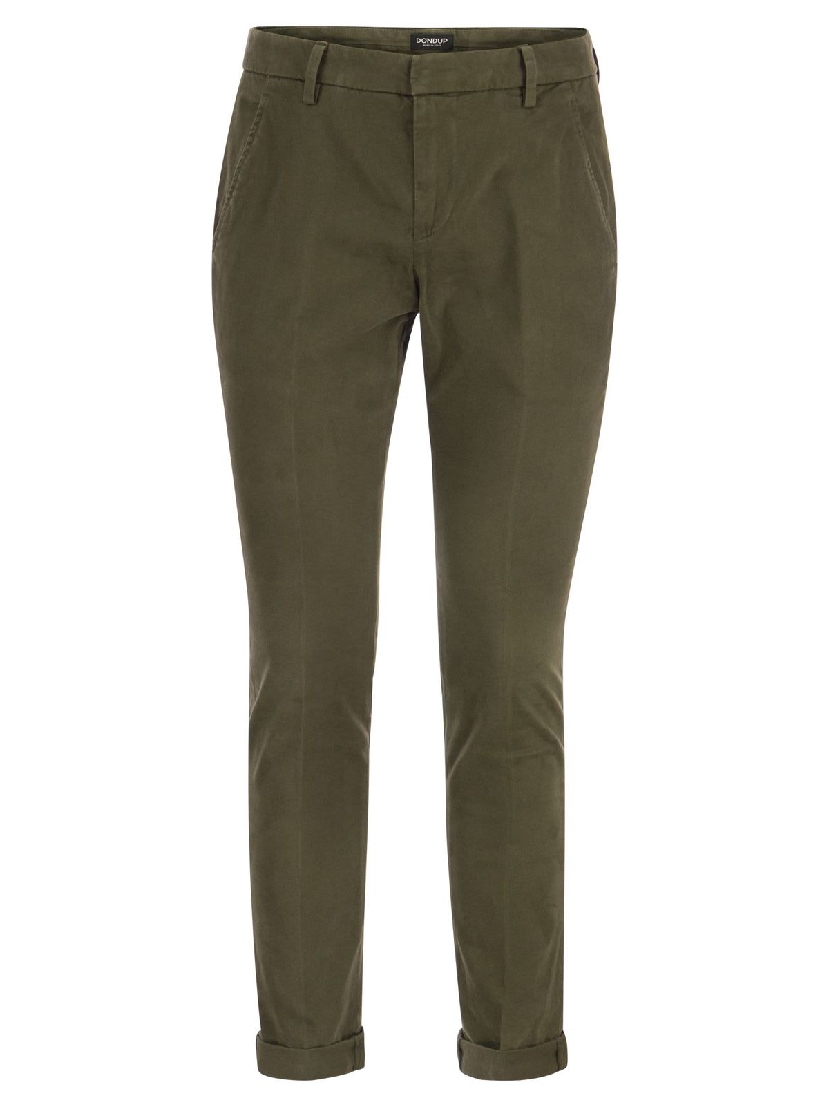 Dondup Gaubert Trousers - Military Green - Image 1 of 4