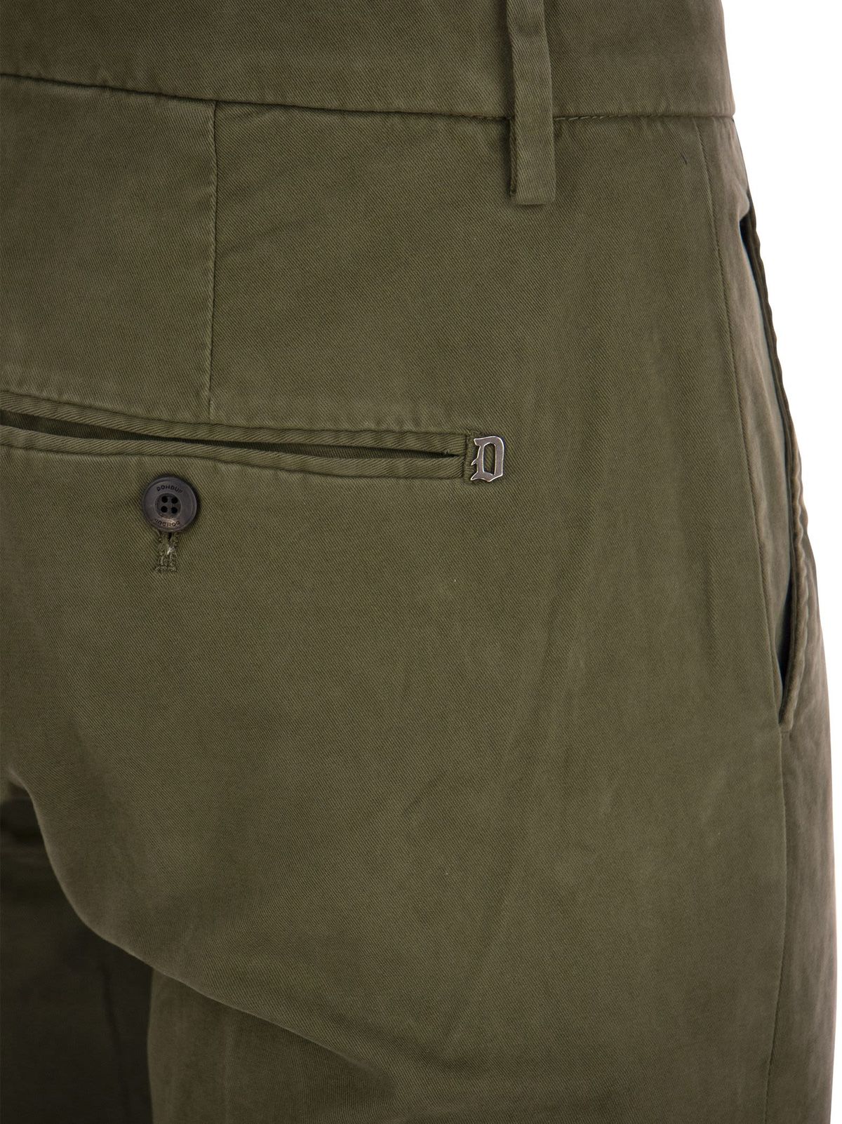 Dondup Gaubert Trousers - Military Green - Image 4 of 4