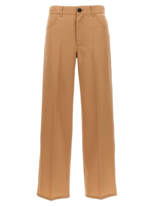Jil Sander Loose Leg Pants - Beige