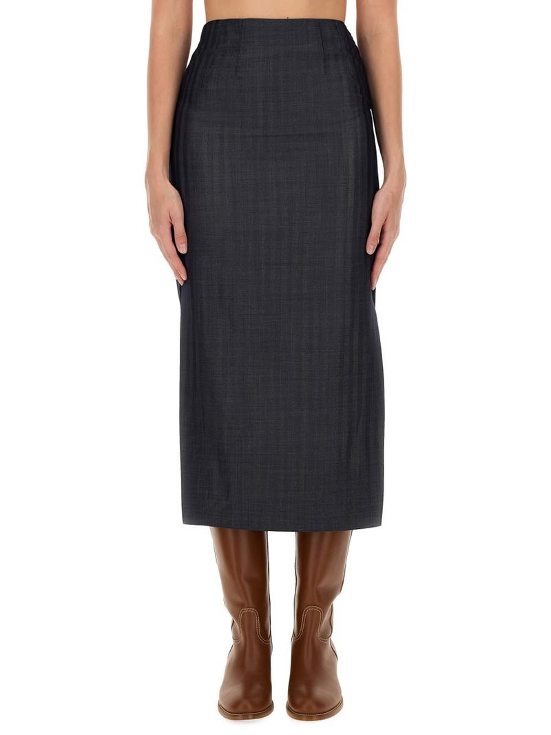 Etro Pencil Midi Skirt - Gray