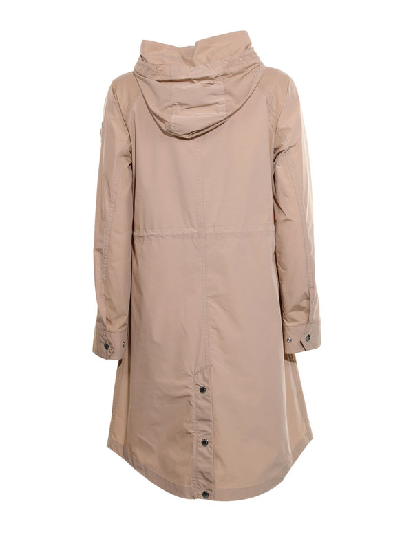 Woolrich Long Summer Parka With Hood Parka - Feather Beige