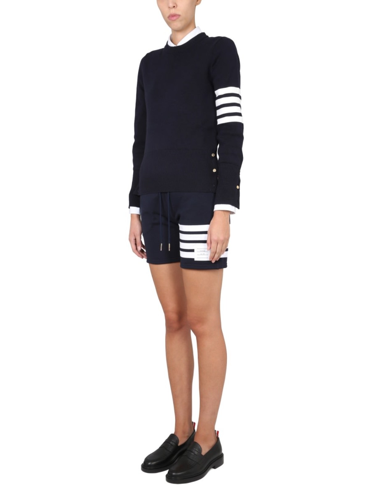 Thom Browne 4 Bar Shorts - 415 - Image 2 of 4