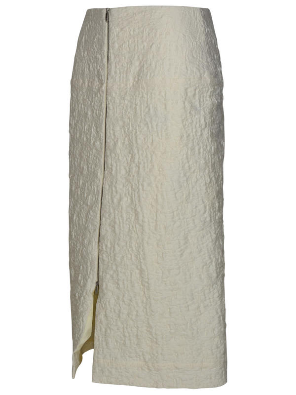 Jil Sander Cotton Blend Skirt - White