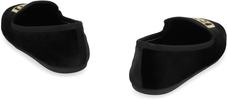MIU MIU Velvet Loafers - Black - Thumbnail 4