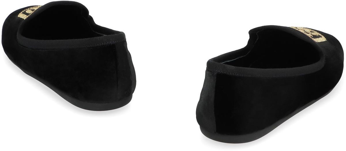 MIU MIU Velvet Loafers - Black - Image 4 of 4