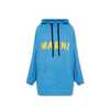 Marni Oversize Hooded Sweatshirt - Blue - Thumbnail 1