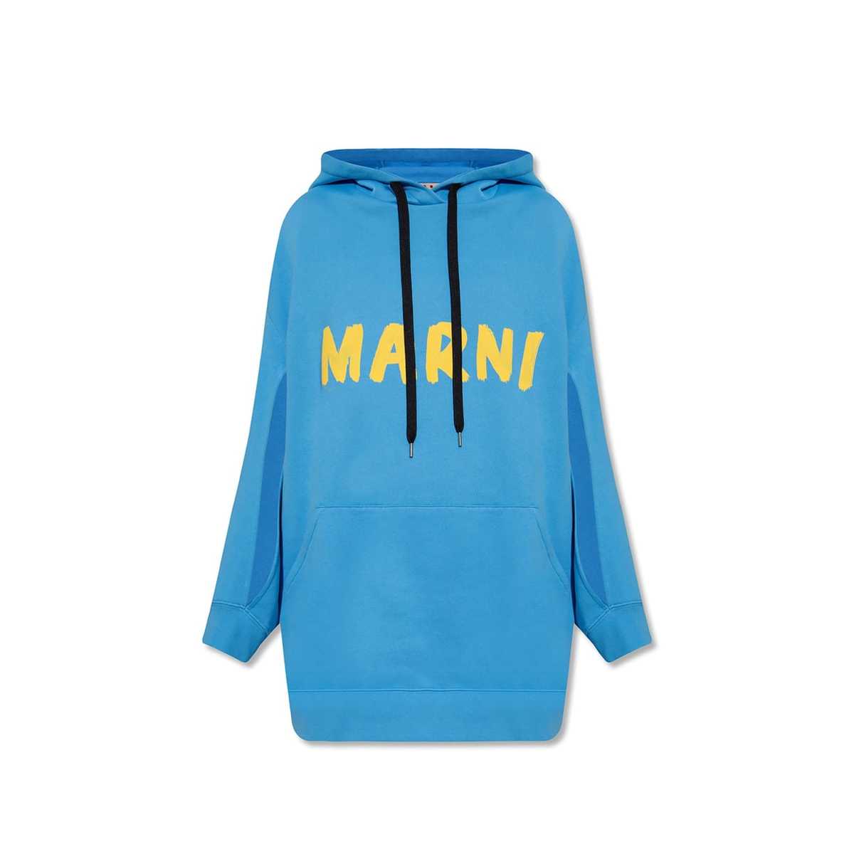Marni Oversize Hooded Sweatshirt - Blue - Image 1 of 4