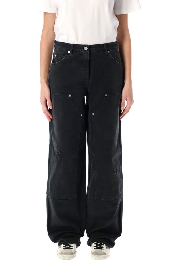 Golden Goose Distressed Marley Painter Pant - Black